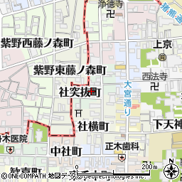 京都府京都市上京区竪社北半町210周辺の地図