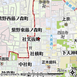 京都府京都市上京区竪社北半町212周辺の地図