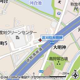 豊田市役所教育・文化施設　環境学習施設エコット周辺の地図