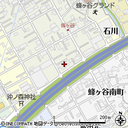 静岡県静岡市清水区蜂ヶ谷113-9周辺の地図