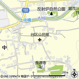 台区公民館周辺の地図