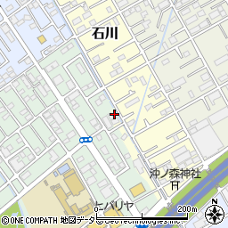 静岡県静岡市清水区石川33周辺の地図