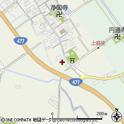 滋賀県東近江市上麻生町66周辺の地図