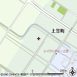 滋賀県草津市上笠町周辺の地図