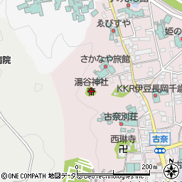 湯谷神社周辺の地図