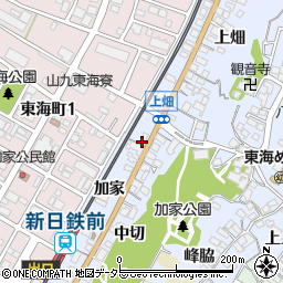愛知県東海市荒尾町チノ割周辺の地図