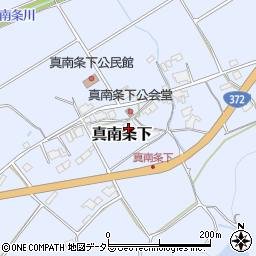 兵庫県丹波篠山市真南条下周辺の地図