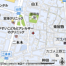 愛知県東海市荒尾町西屋敷37周辺の地図