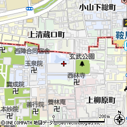 京都府京都市上京区岩栖院町周辺の地図