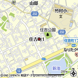 愛知県豊田市住吉町周辺の地図