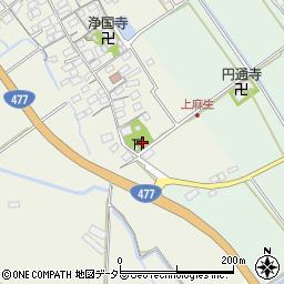 滋賀県東近江市上麻生町61周辺の地図