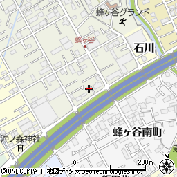静岡県静岡市清水区蜂ヶ谷106周辺の地図