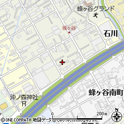 静岡県静岡市清水区蜂ヶ谷113周辺の地図