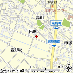 愛知県刈谷市東境町下池28周辺の地図
