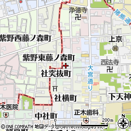 京都府京都市上京区竪社北半町207周辺の地図