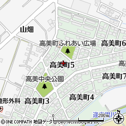 大岡技研高美寮周辺の地図