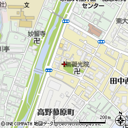 京都府京都市左京区高野清水町周辺の地図