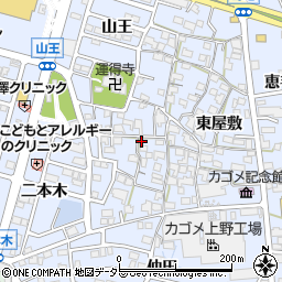 愛知県東海市荒尾町西屋敷30周辺の地図