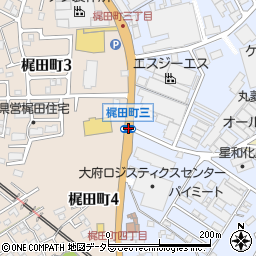 梶田町３周辺の地図