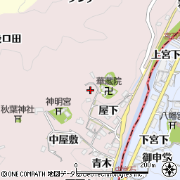 愛知県豊田市桂野町（北洞）周辺の地図