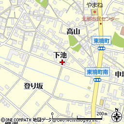 愛知県刈谷市東境町下池27周辺の地図