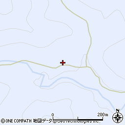 愛知県北設楽郡東栄町三輪下深谷周辺の地図