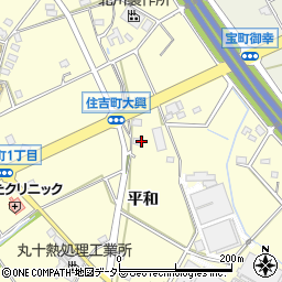 愛知県豊田市住吉町平和周辺の地図