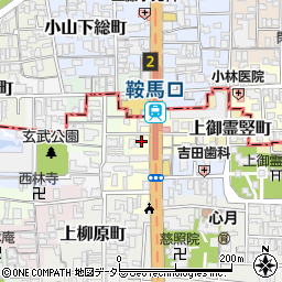 京都府京都市上京区上御霊中町周辺の地図