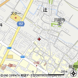 滋賀県栗東市辻383周辺の地図
