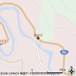 気田子周辺の地図