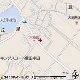 愛知県豊田市大島町豊9周辺の地図