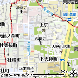 京都府京都市上京区新ン町周辺の地図