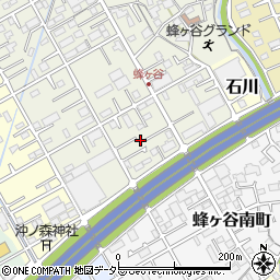 静岡県静岡市清水区蜂ヶ谷113-5周辺の地図