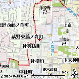 京都府京都市上京区竪社北半町200周辺の地図