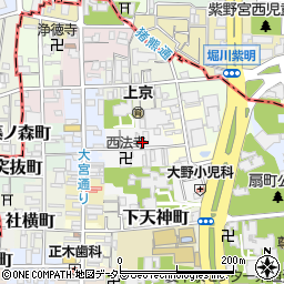 上京区新ン町駐車場周辺の地図