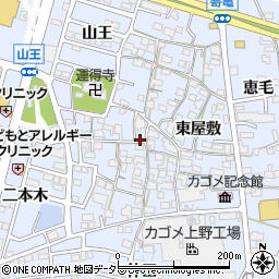 愛知県東海市荒尾町西屋敷52周辺の地図