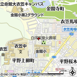 京都府京都市北区衣笠西馬場町周辺の地図
