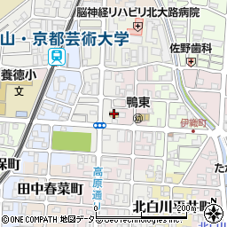 セブンイレブン京都田中西高原町店周辺の地図