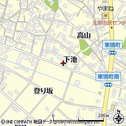 愛知県刈谷市東境町下池23周辺の地図