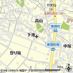 愛知県刈谷市東境町下池30周辺の地図