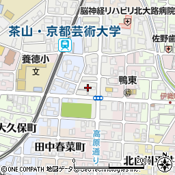 京都府京都市左京区田中西高原町8-10周辺の地図