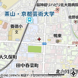 京都府京都市左京区田中西高原町8-9周辺の地図