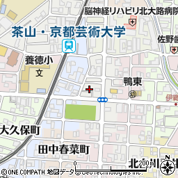 京都府京都市左京区田中西高原町8-8周辺の地図