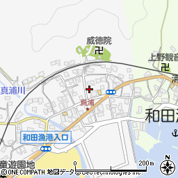 千葉県南房総市和田町真浦周辺の地図