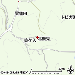 愛知県豊田市滝脇町北廣見周辺の地図