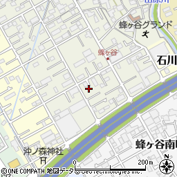静岡県静岡市清水区蜂ヶ谷111-11周辺の地図