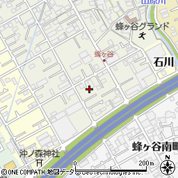 静岡県静岡市清水区蜂ヶ谷111-15周辺の地図