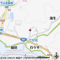愛知県豊田市大沼町大官屋敷13周辺の地図