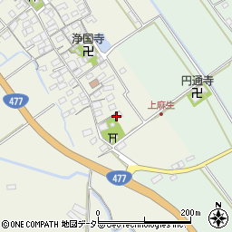 滋賀県東近江市上麻生町62周辺の地図