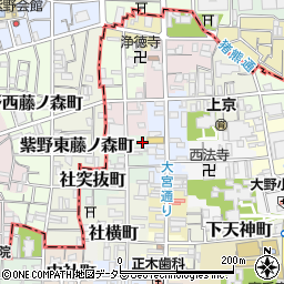 京都府京都市上京区竪社北半町193周辺の地図